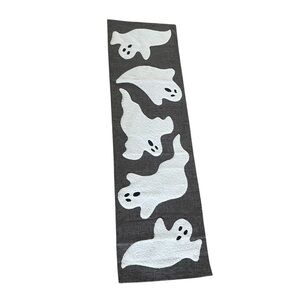 NOVOGRATZ Halloween Table Runner Gray Ghost